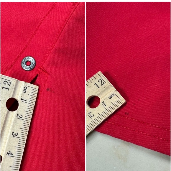 Scrubaid Pink Scrub Jogger Set 1338 & Dickies Red Scrub Top Lot - Picture 9 of 10